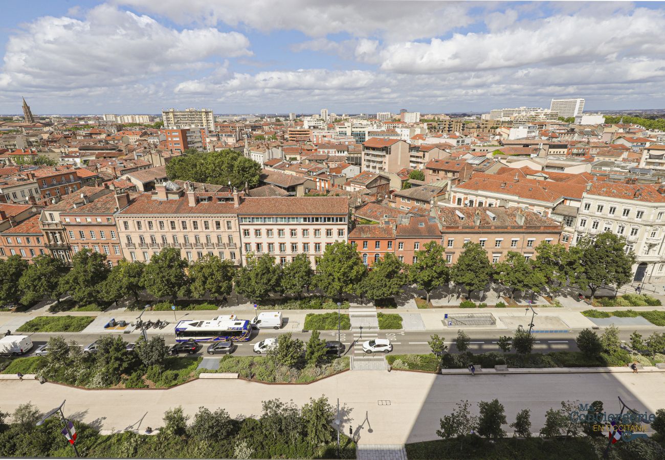 Appartement à Toulouse - JAURES - Vue panoramique sur la ville Rose